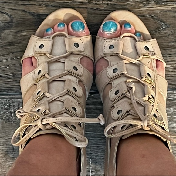 Rampage Valerie heeled sandal with mock lace up - Picture 5 of 13